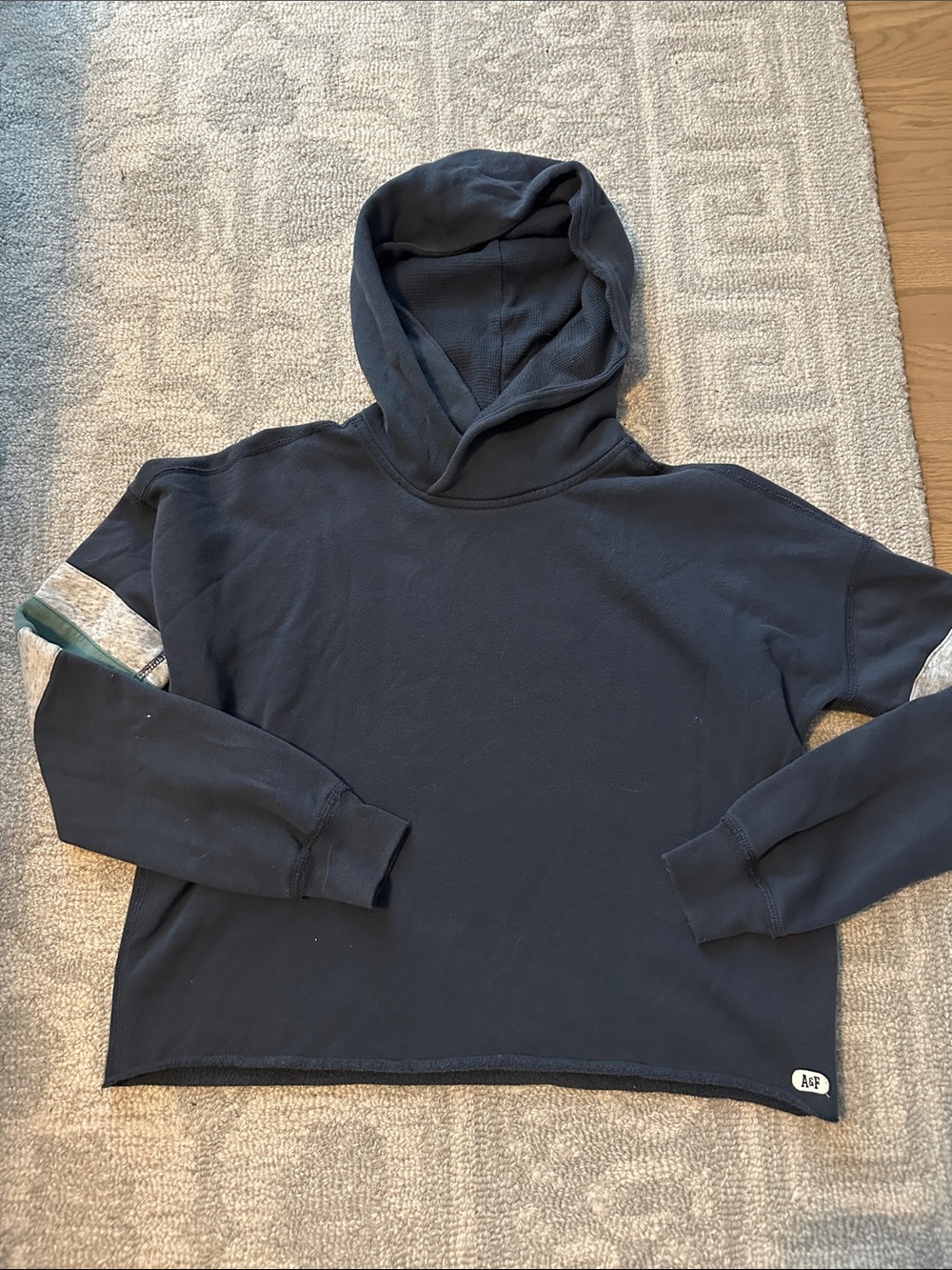 Abercrombie & Fitch Vintage Navy Hoodie | S